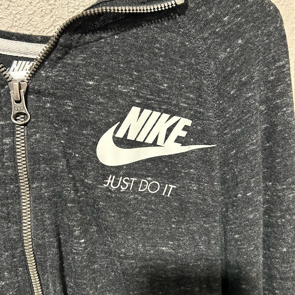Nike Charcoal Full-Zip Sweatshirt